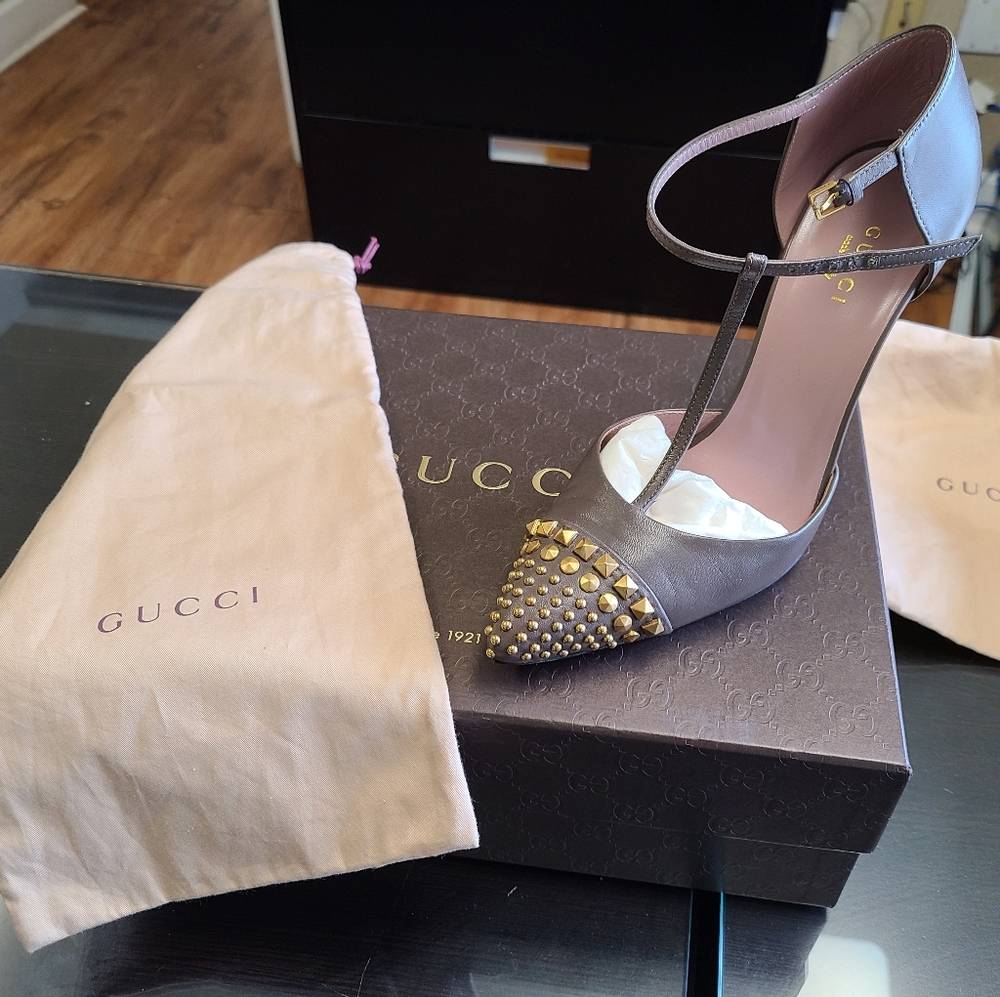 Gucci st.leo malaga kid heel - Picture 2 of 12